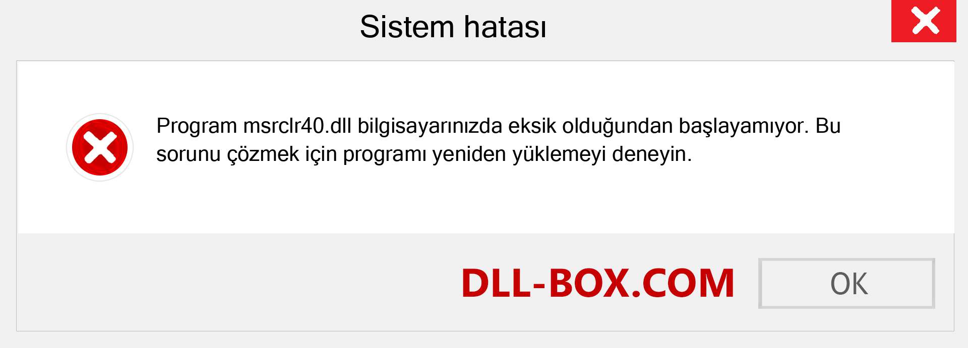 msrclr40.dll dosyası eksik mi? Windows 7, 8, 10 için İndirin - Windows'ta msrclr40 dll Eksik Hatasını Düzeltin, fotoğraflar, resimler